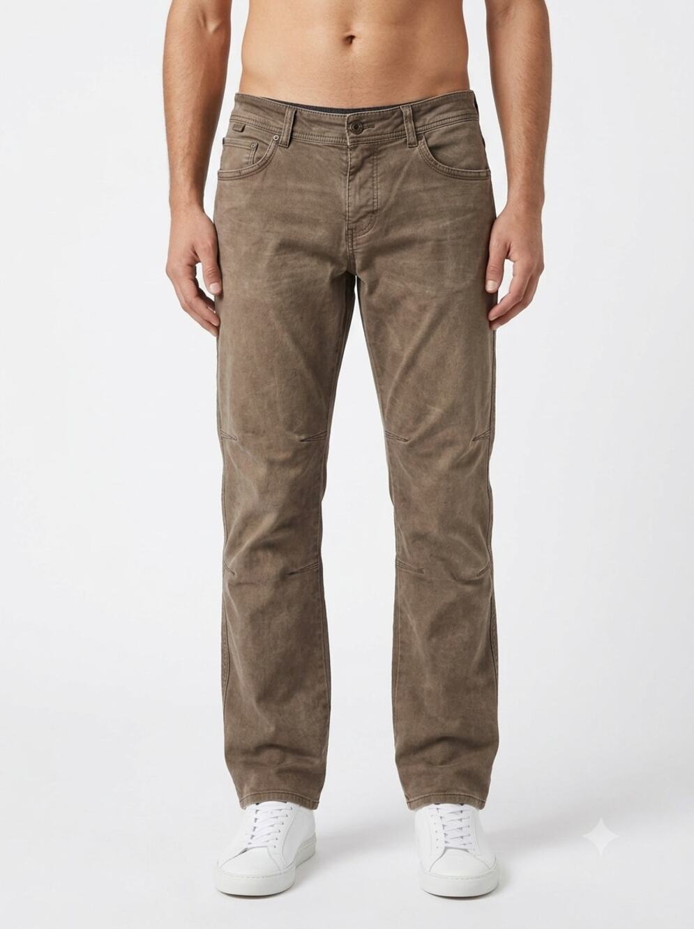 KUHL RYDR Pants Mens 36x32 Brown Vintage Patina Dye Canvas Logo Hiking Workwear